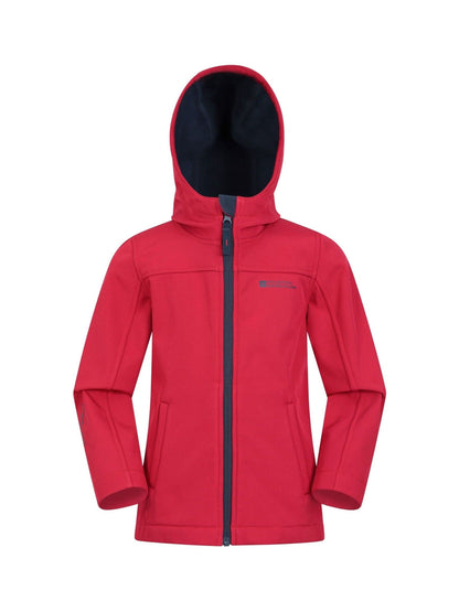 Dsiney Kidz - Mountain Warehouse Red Exodus Kids Water Resistant Softshell Jacket image 2