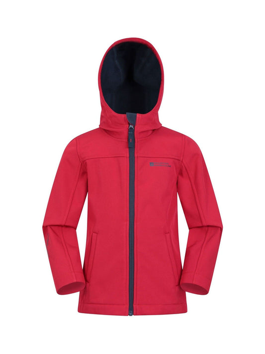 Dsiney Kidz - Mountain Warehouse Red Exodus Kids Water Resistant Softshell Jacket image 2