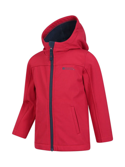 Dsiney Kidz - Mountain Warehouse Red Exodus Kids Water Resistant Softshell Jacket image 4
