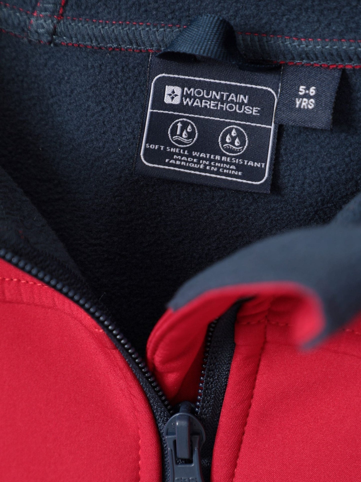 Dsiney Kidz - Mountain Warehouse Red Exodus Kids Water Resistant Softshell Jacket image 5
