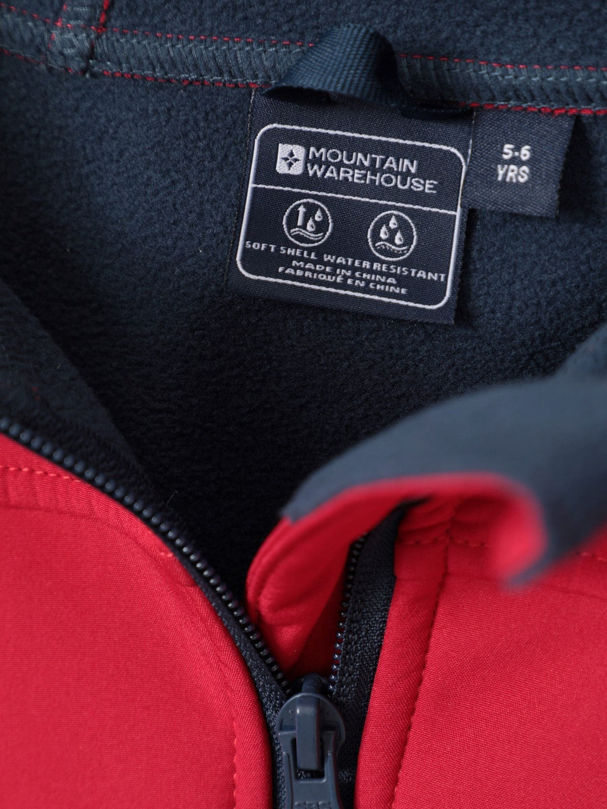 Dsiney Kidz - Mountain Warehouse Red Exodus Kids Water Resistant Softshell Jacket image 5