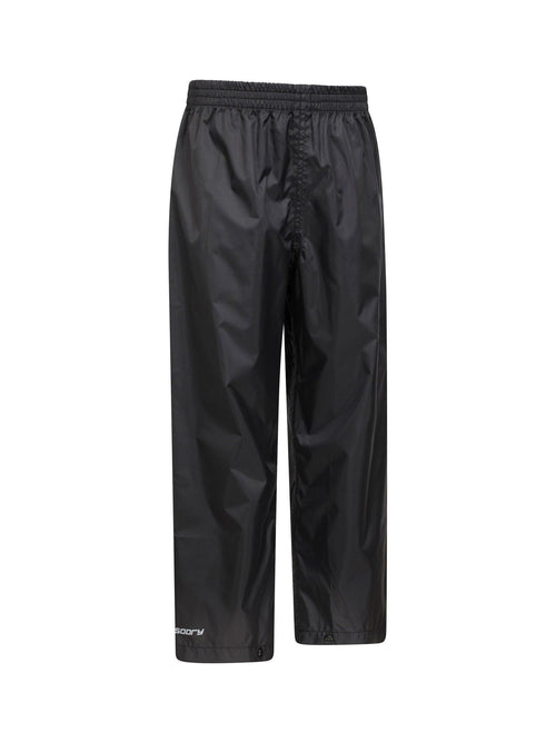 Mountain Warehouse Black Pakka II Waterproof Overtrousers image 1