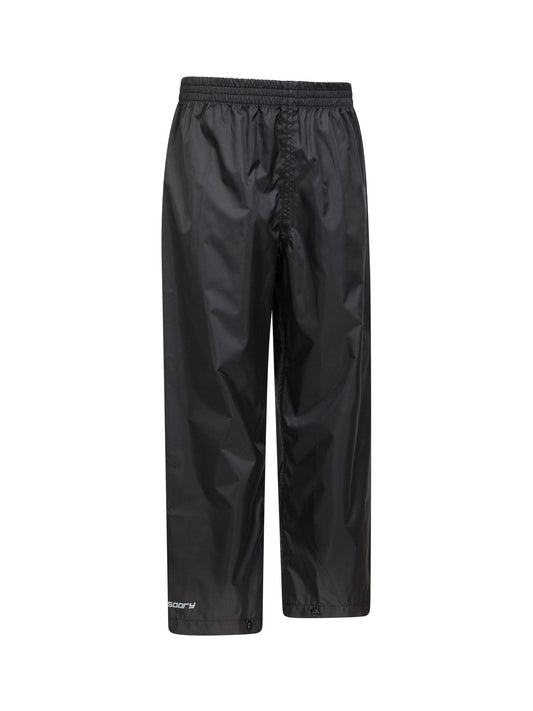 Mountain Warehouse Black Pakka II Waterproof Overtrousers image 1