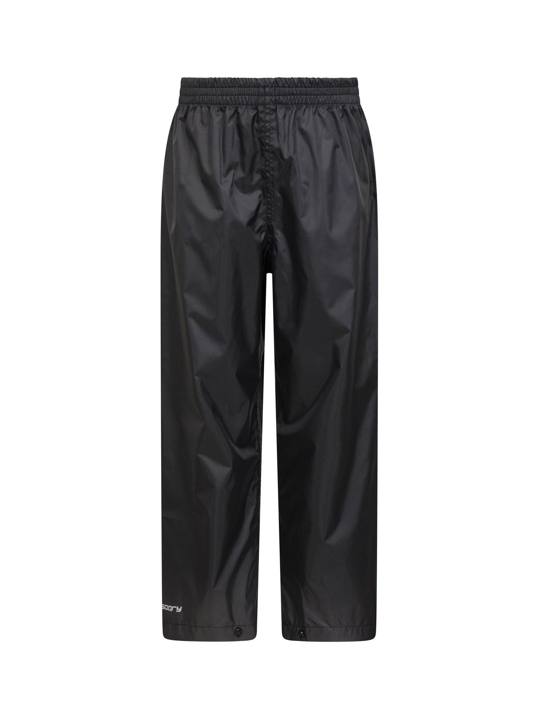 Mountain Warehouse Black Pakka II Waterproof Overtrousers image 2