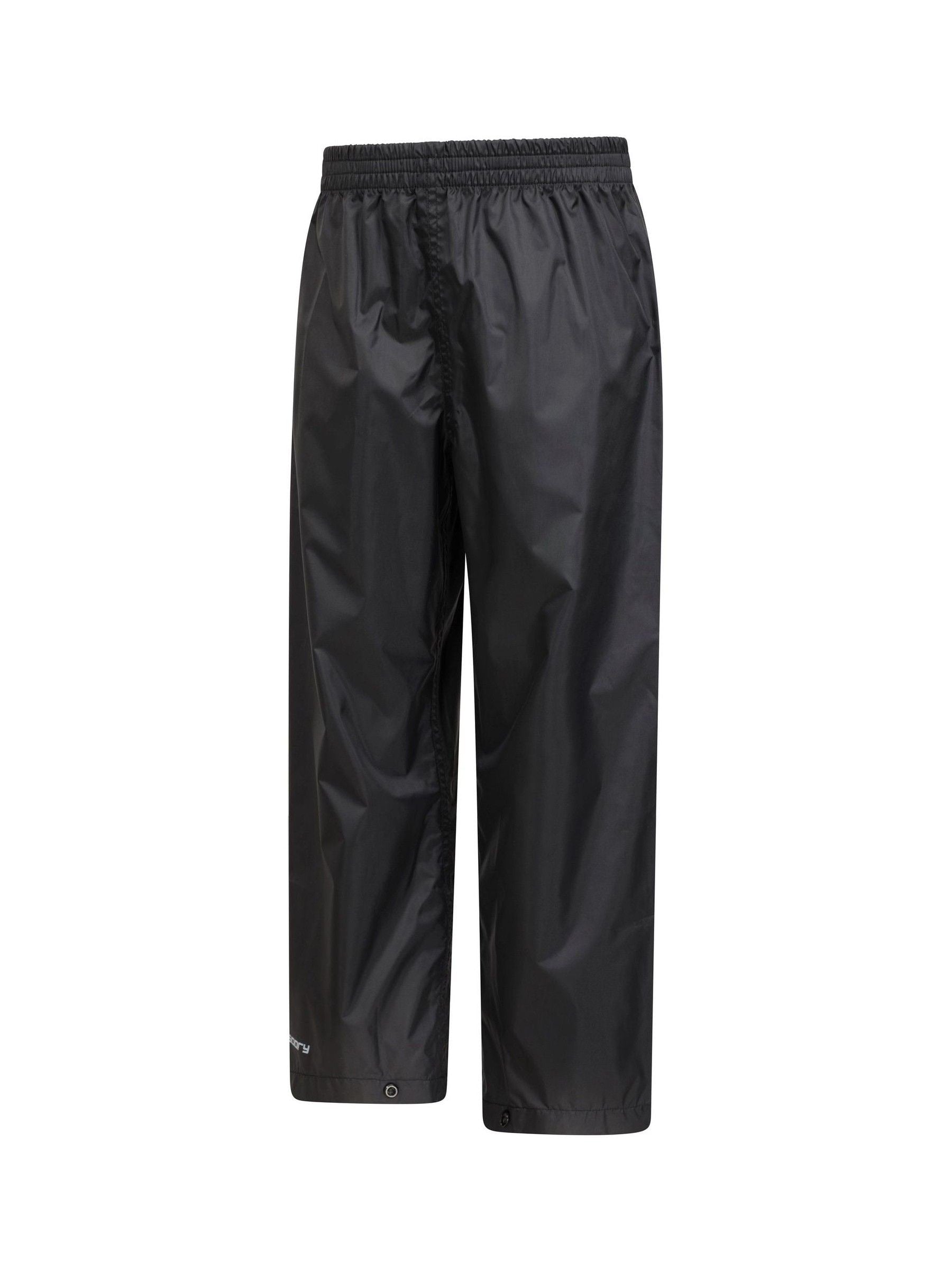 Mountain Warehouse Black Pakka II Waterproof Overtrousers image 3