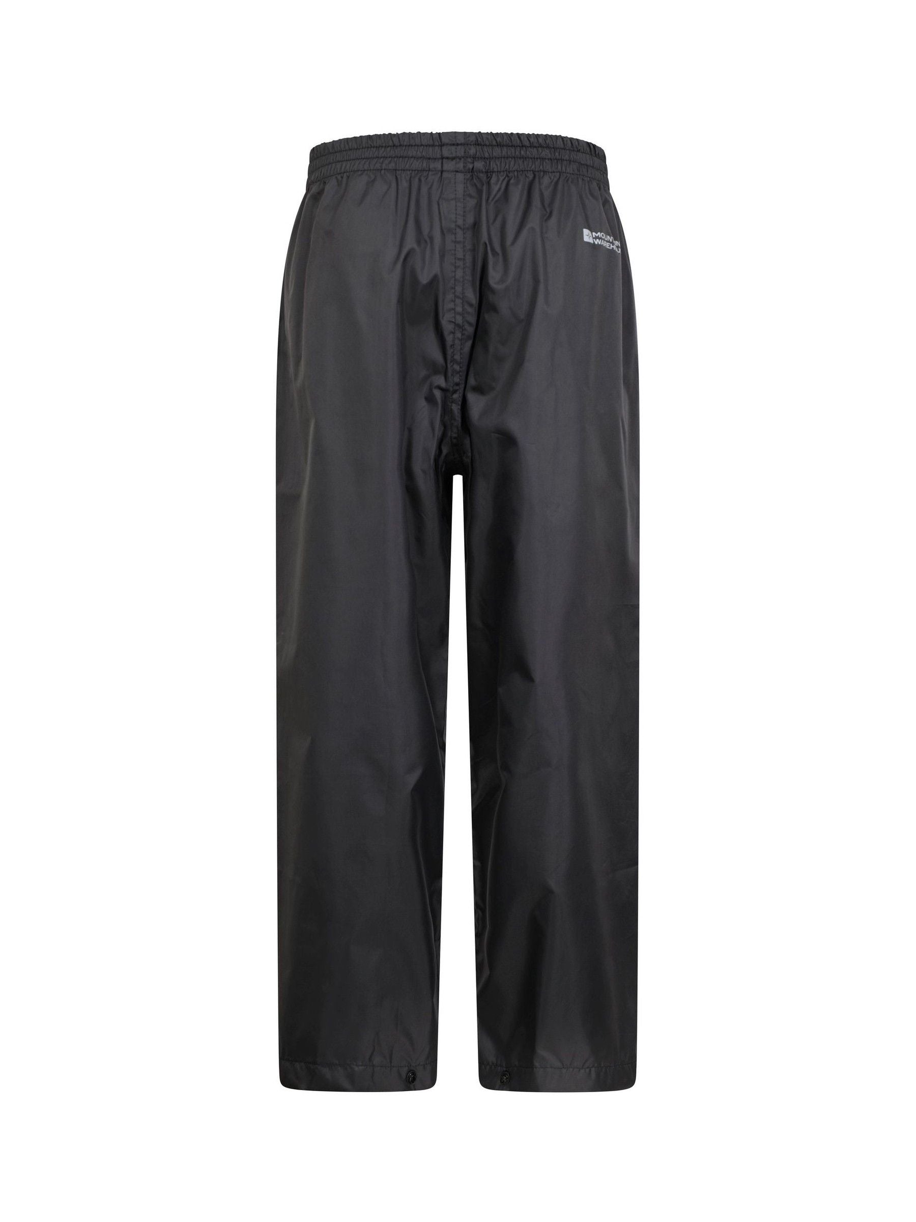 Mountain Warehouse Black Pakka II Waterproof Overtrousers image 4