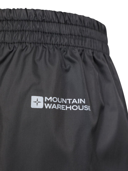 Mountain Warehouse Black Pakka II Waterproof Overtrousers image 5