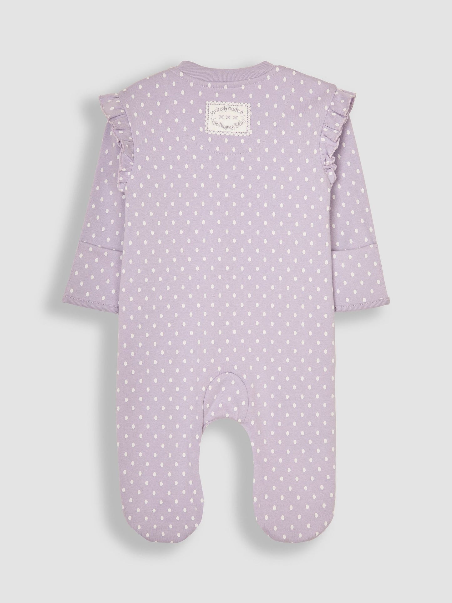 JoJo Maman Bébé Lilac Hedgehog Appliqué Zip Sleepsuit image 5