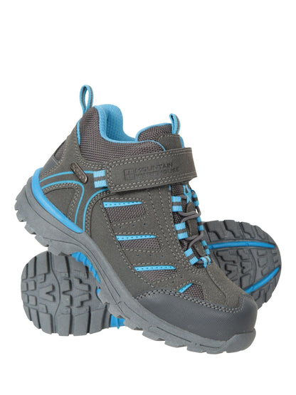 Mountain Warehouse Grey Junior Drift Waterproof Walking Boots image 1