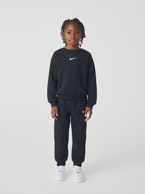 Dsiney Kidz - Nike Black Little Kids Essential Marl Crew Tracksuit Set image 1