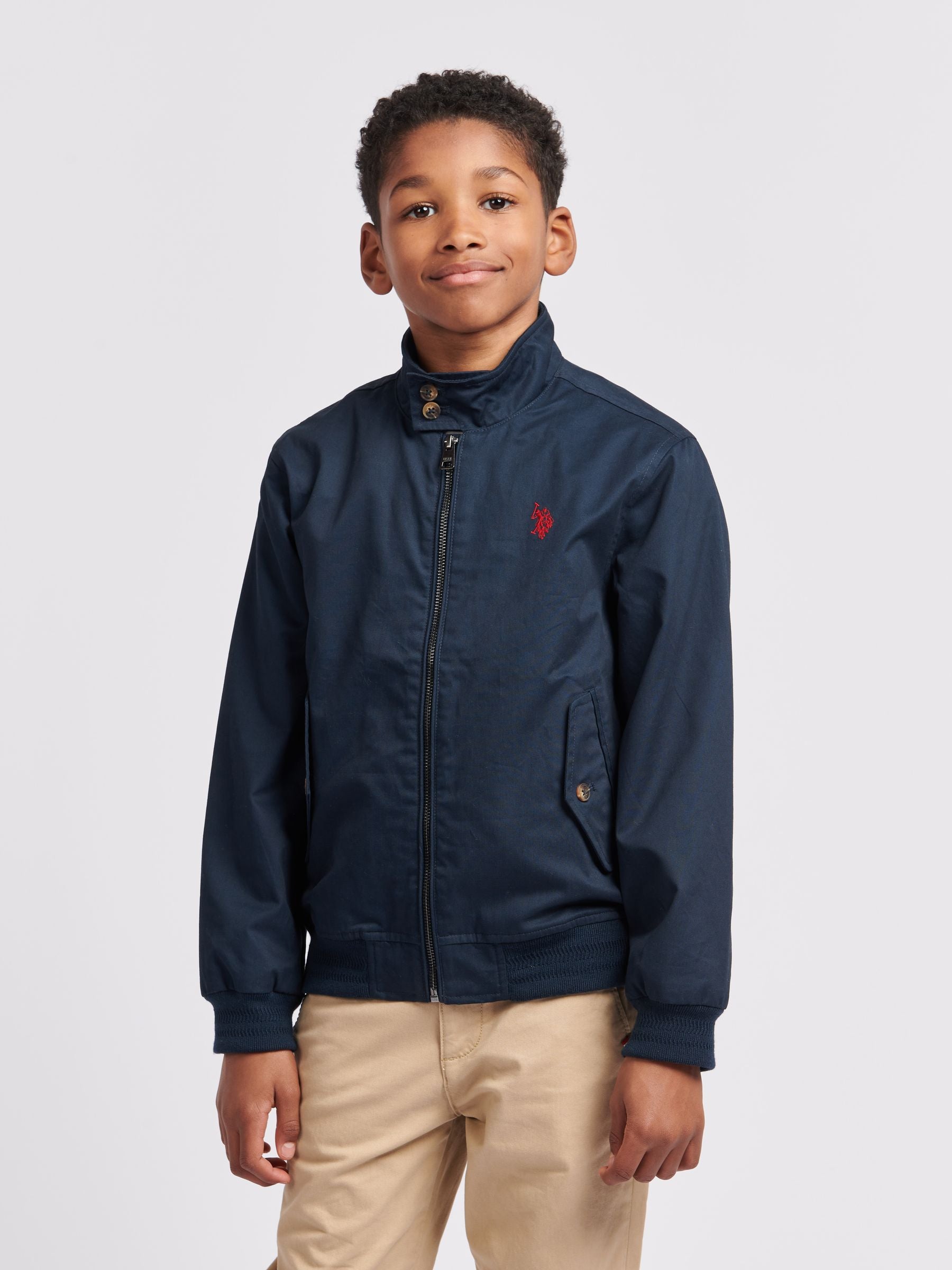 Dsiney Kidz - U.S. Polo Assn. Blue Twill Harrington Jacket image 1