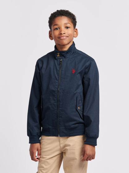Dsiney Kidz - U.S. Polo Assn. Blue Twill Harrington Jacket image 1