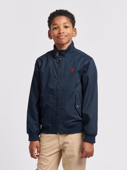 Dsiney Kidz - U.S. Polo Assn. Blue Twill Harrington Jacket image 1
