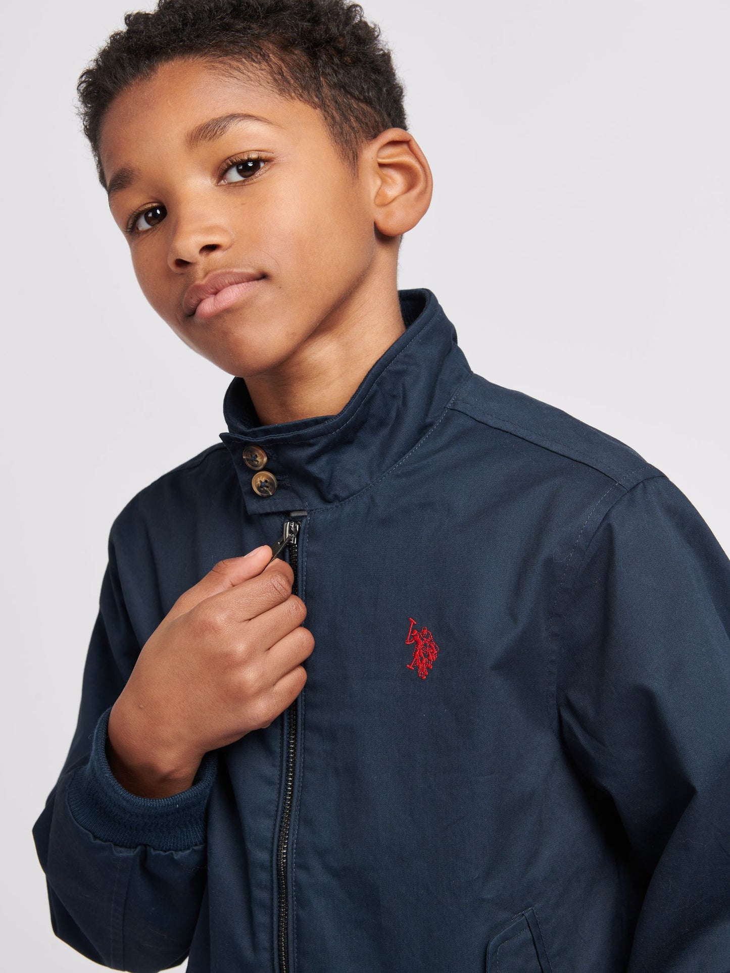 Dsiney Kidz - U.S. Polo Assn. Blue Twill Harrington Jacket image 2