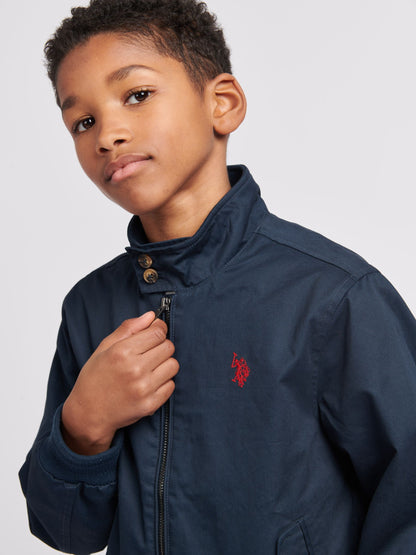 Dsiney Kidz - U.S. Polo Assn. Blue Twill Harrington Jacket image 2