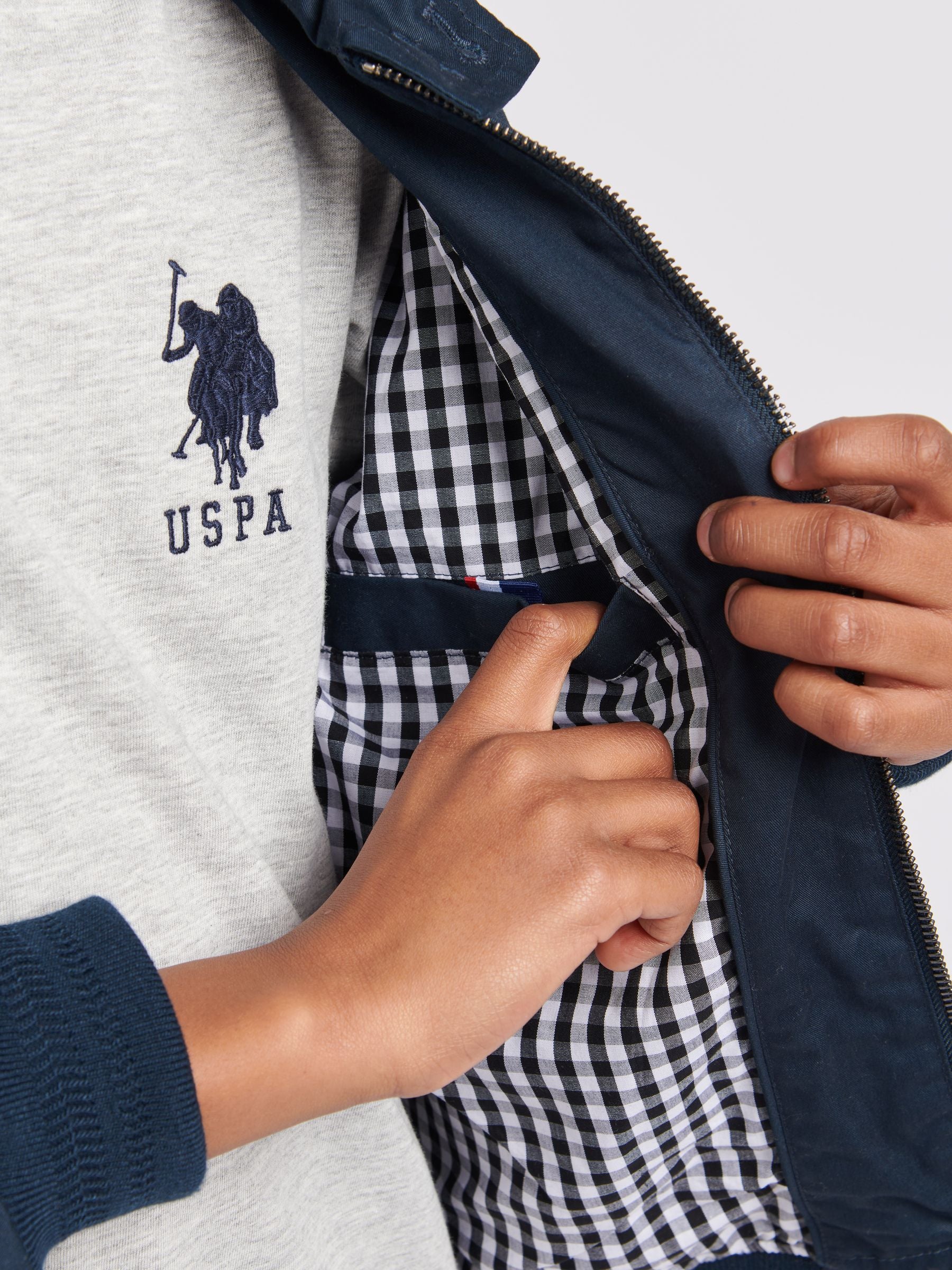 Dsiney Kidz - U.S. Polo Assn. Blue Twill Harrington Jacket image 5