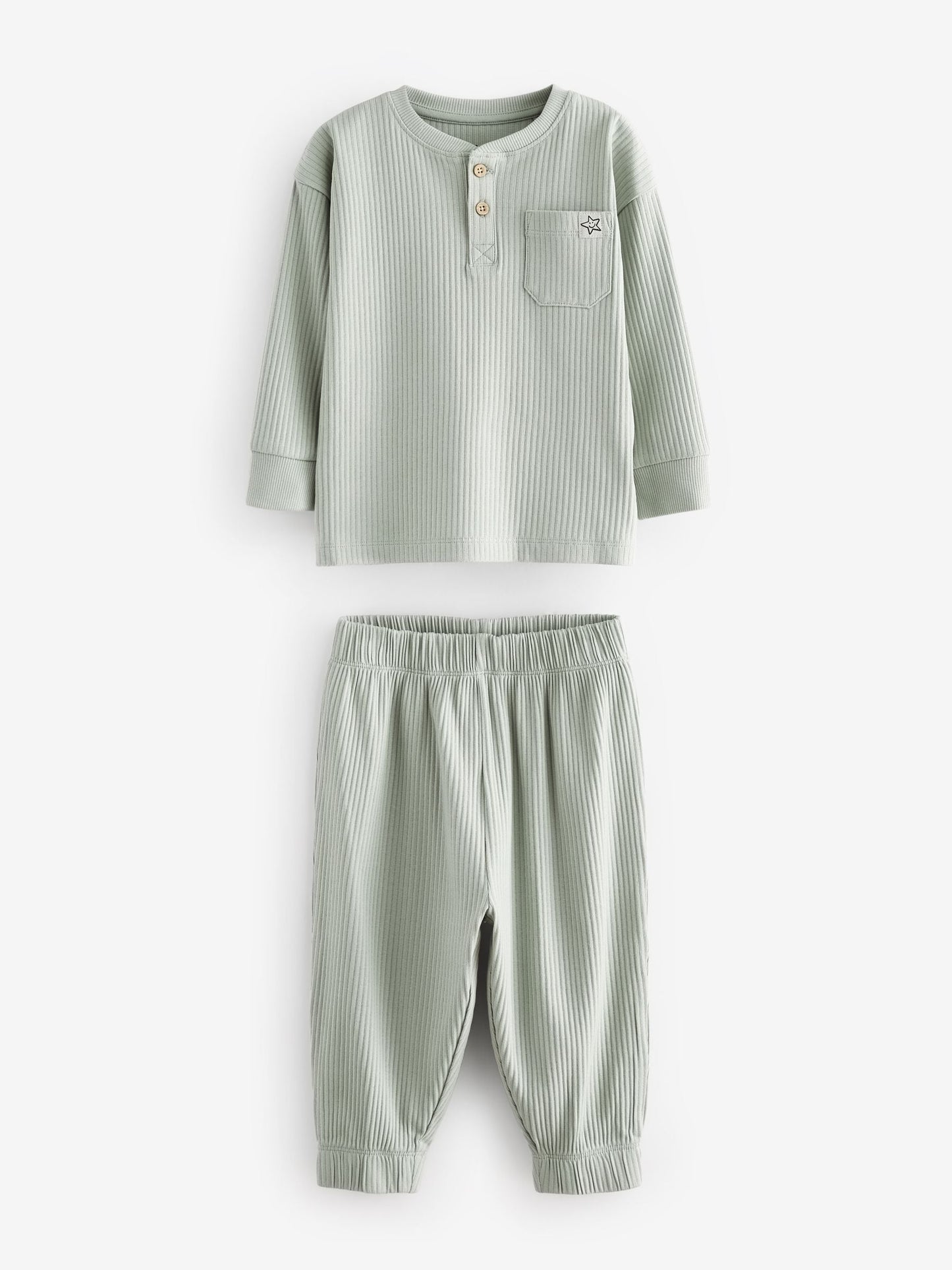 Navy/Camel Plain Relaxed Fit Pyjamas 3 Pack (9mths-12yrs)