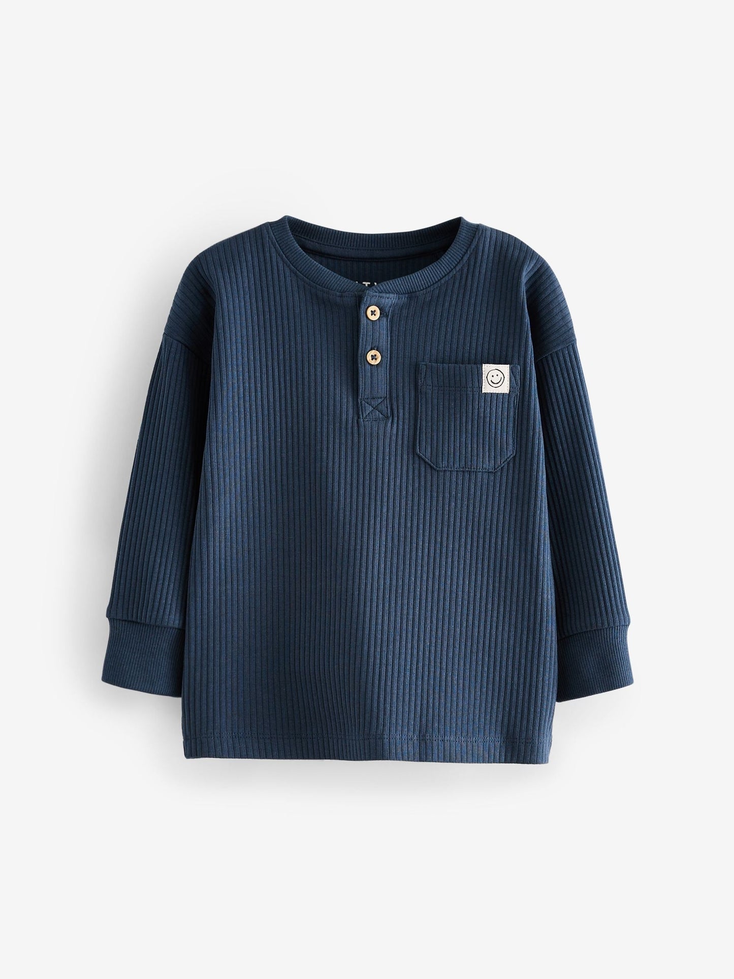 Navy/Camel Plain Relaxed Fit Pyjamas 3 Pack (9mths-12yrs)