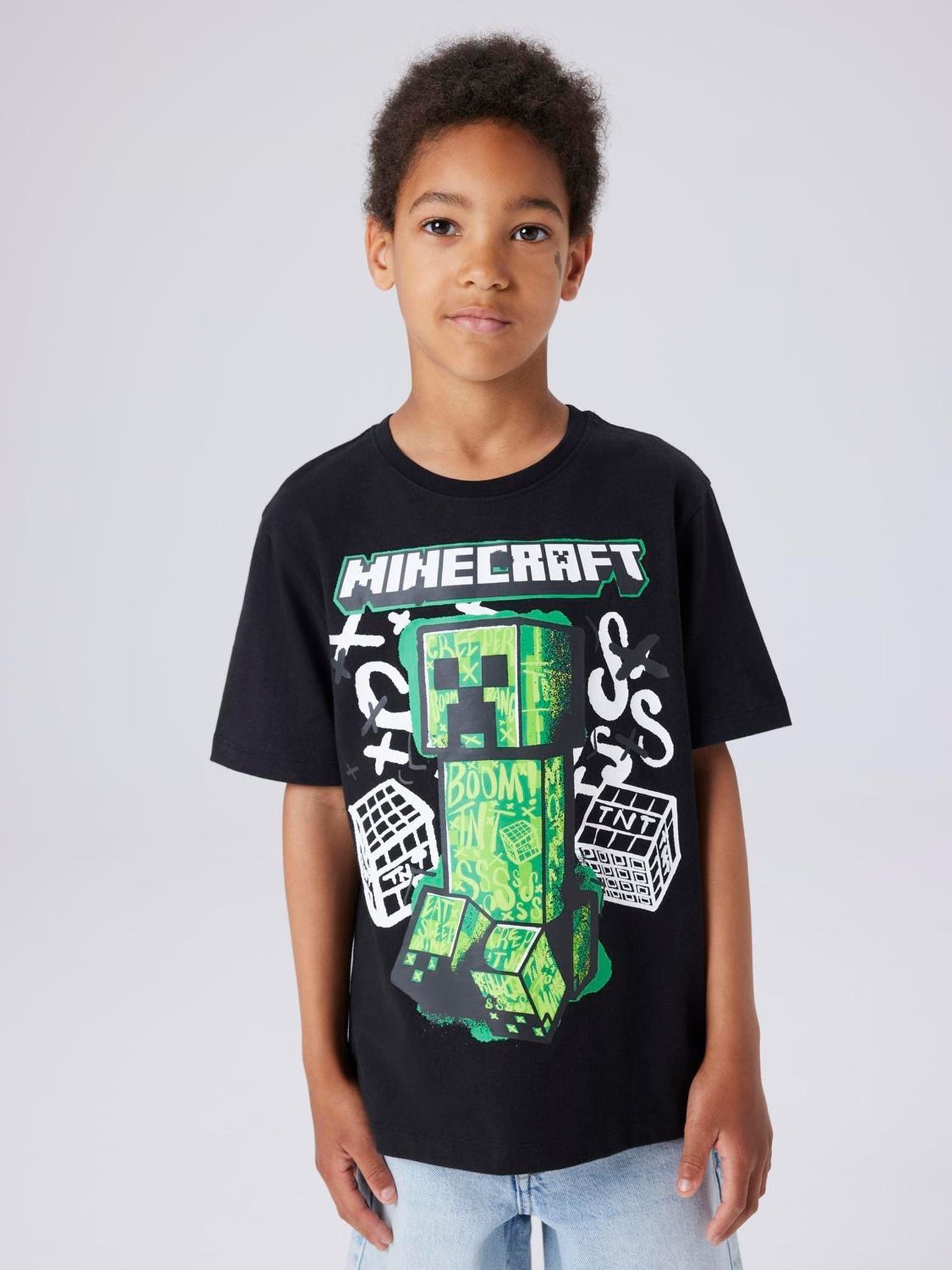 Dsiney Kidz - Name It Black Minecraft Short Sleeve T-Shirt image 1