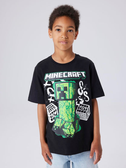 Dsiney Kidz - Name It Black Minecraft Short Sleeve T-Shirt image 1
