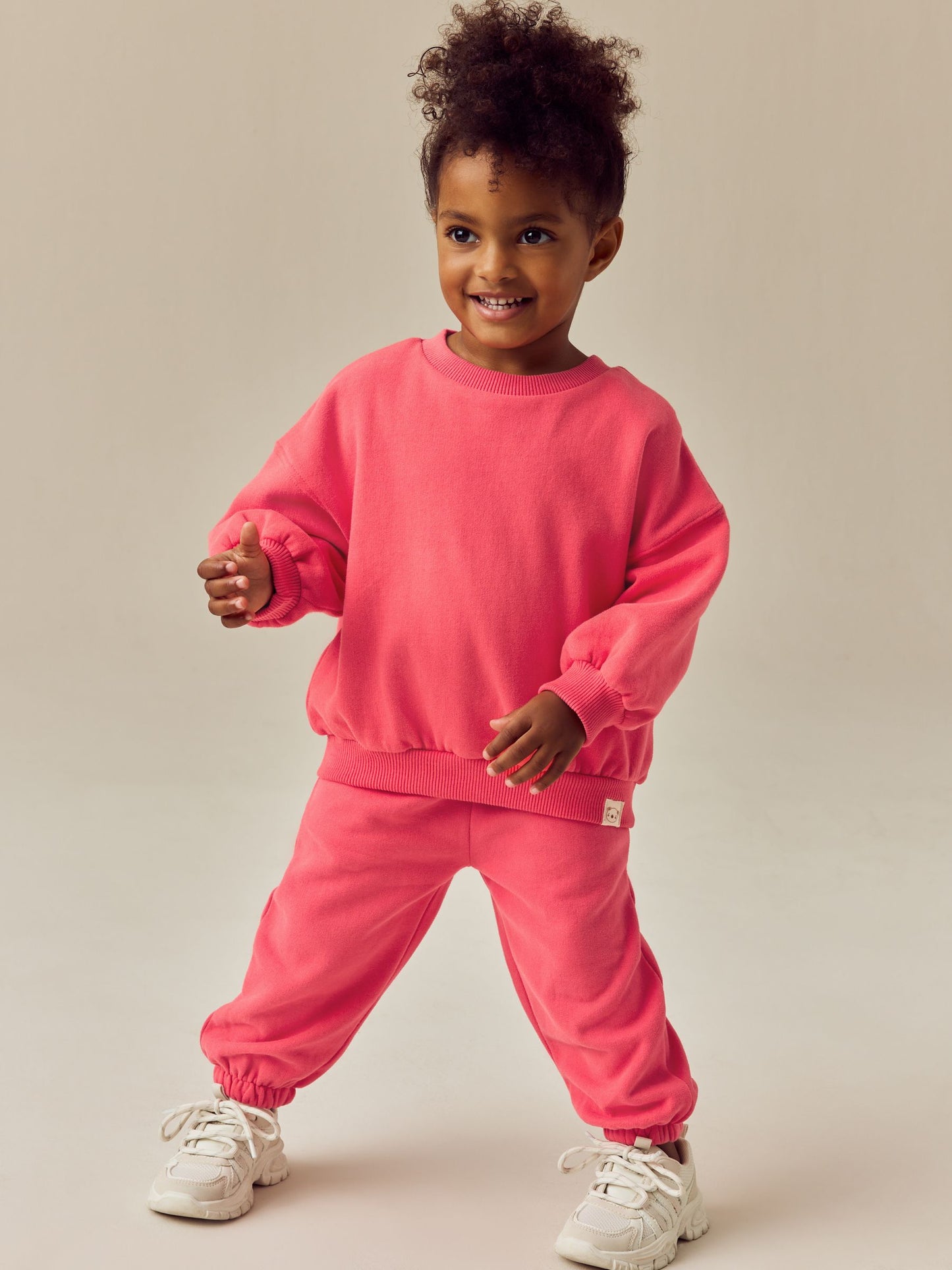 Coral Red Crew Neck Sweatshirt (3mths-7yrs) image 3