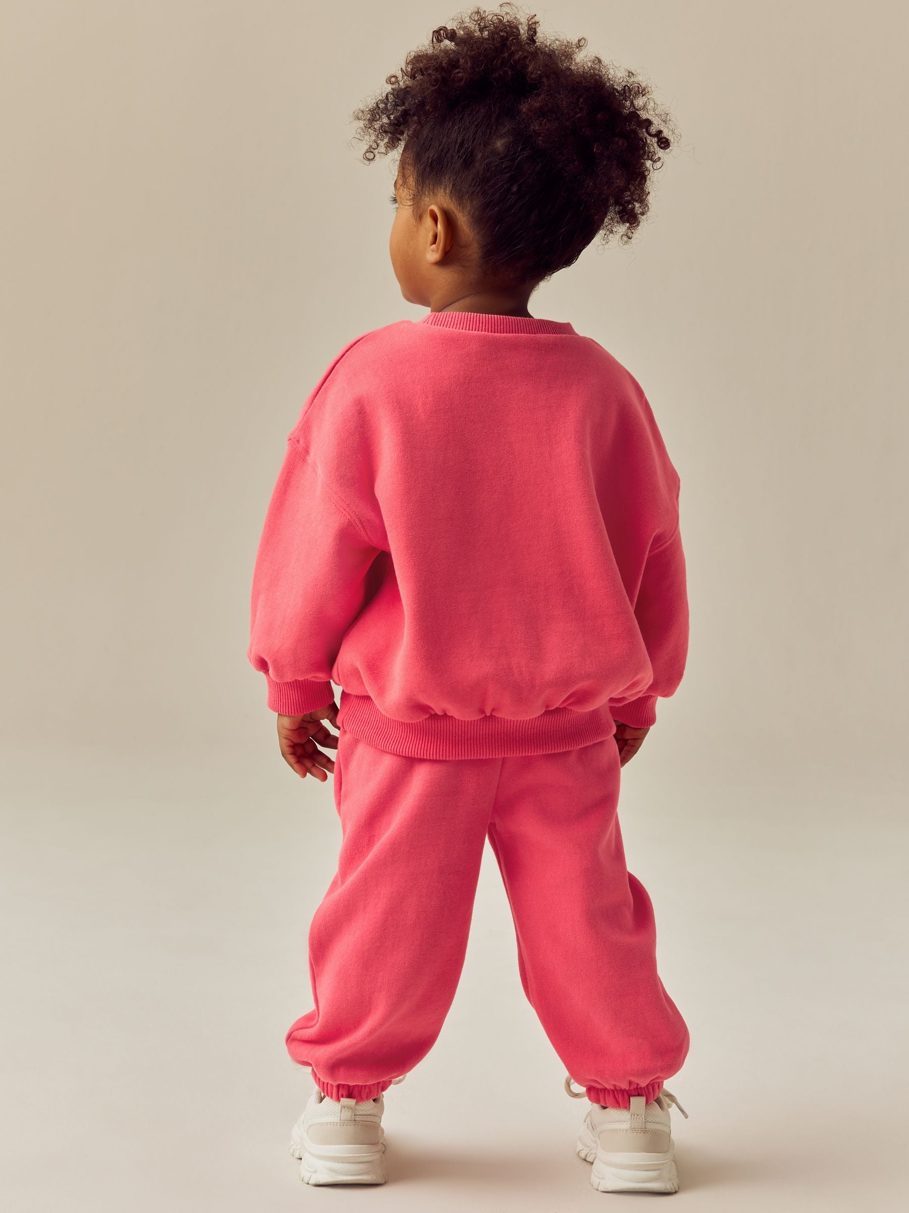 Coral Red Crew Neck Sweatshirt (3mths-7yrs) image 4