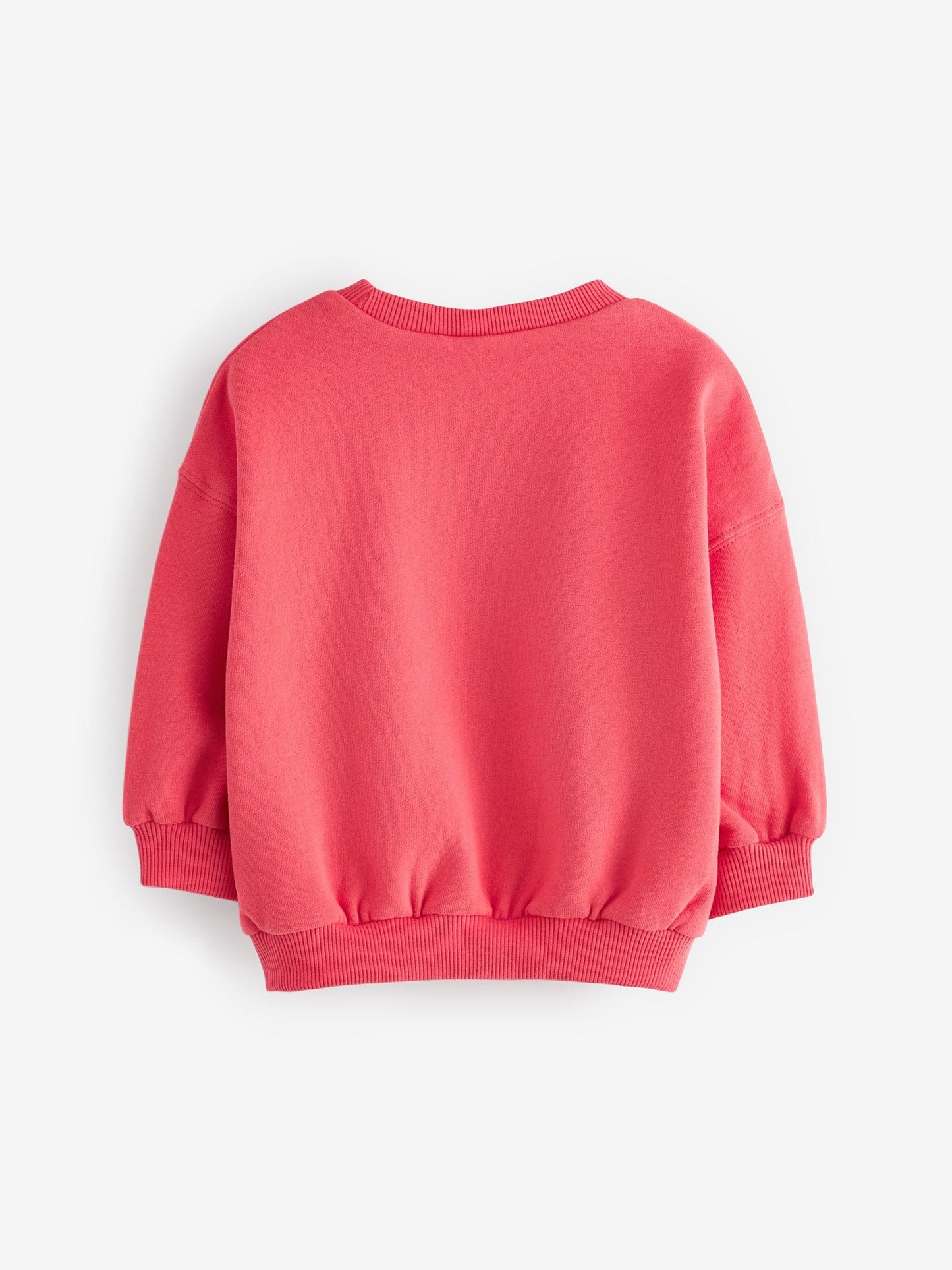 Coral Red Crew Neck Sweatshirt (3mths-7yrs) image 7