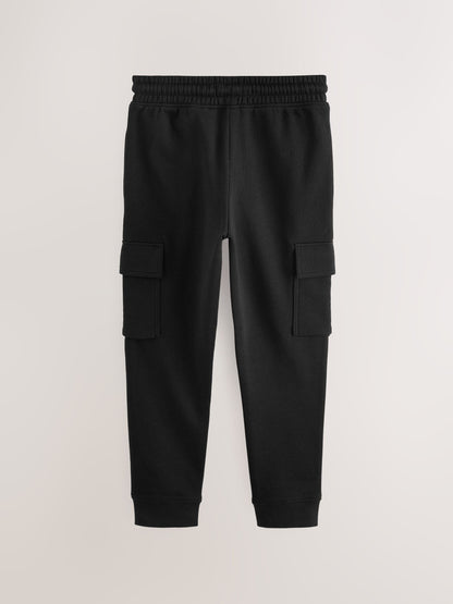 Dsiney Kidz - Black Slim Fit Cargo Joggers 2 Pack (3-16yrs) image 2