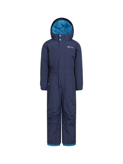 Dsiney Kidz - Mountain Warehouse Blue Cloud Kids All In One Waterproof Fleece Lined Snowsuit image 1