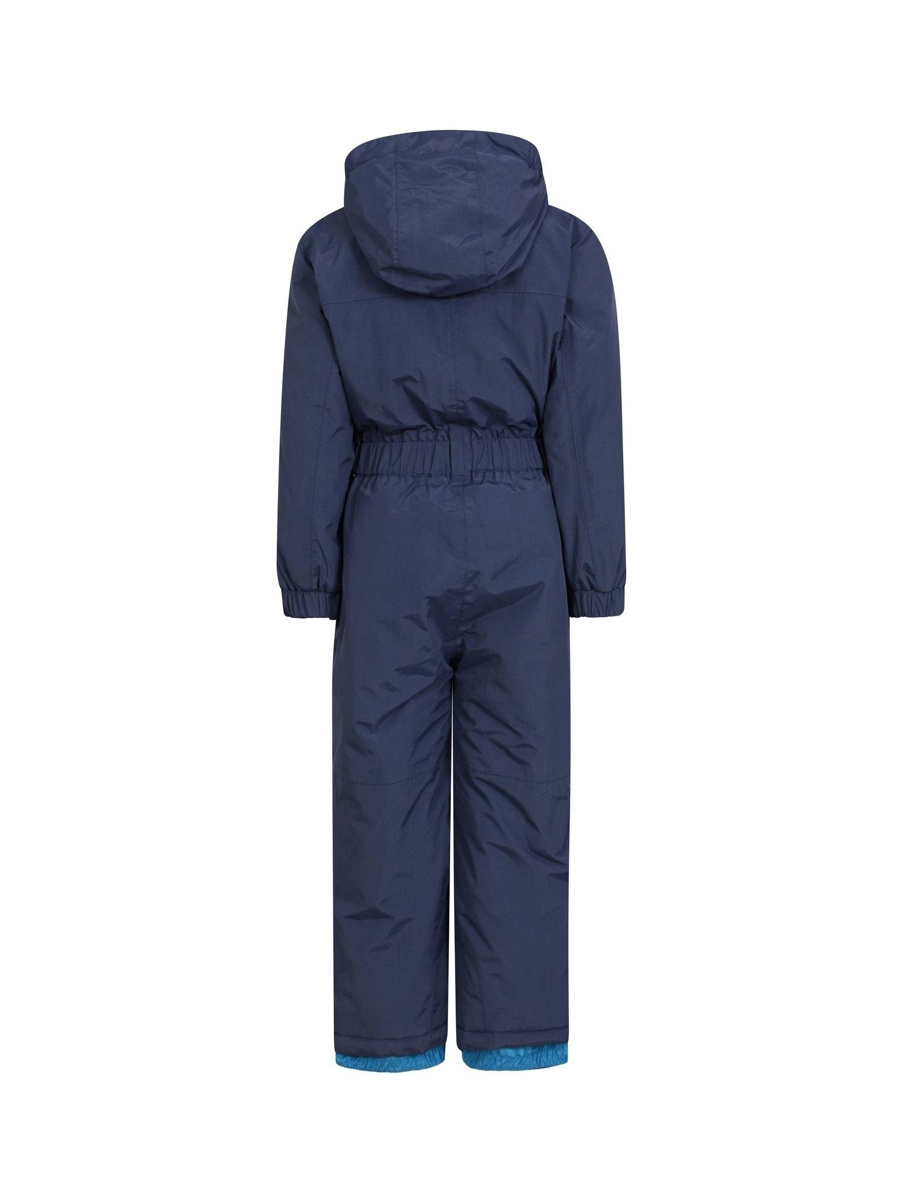 Dsiney Kidz - Mountain Warehouse Blue Cloud Kids All In One Waterproof Fleece Lined Snowsuit image 2