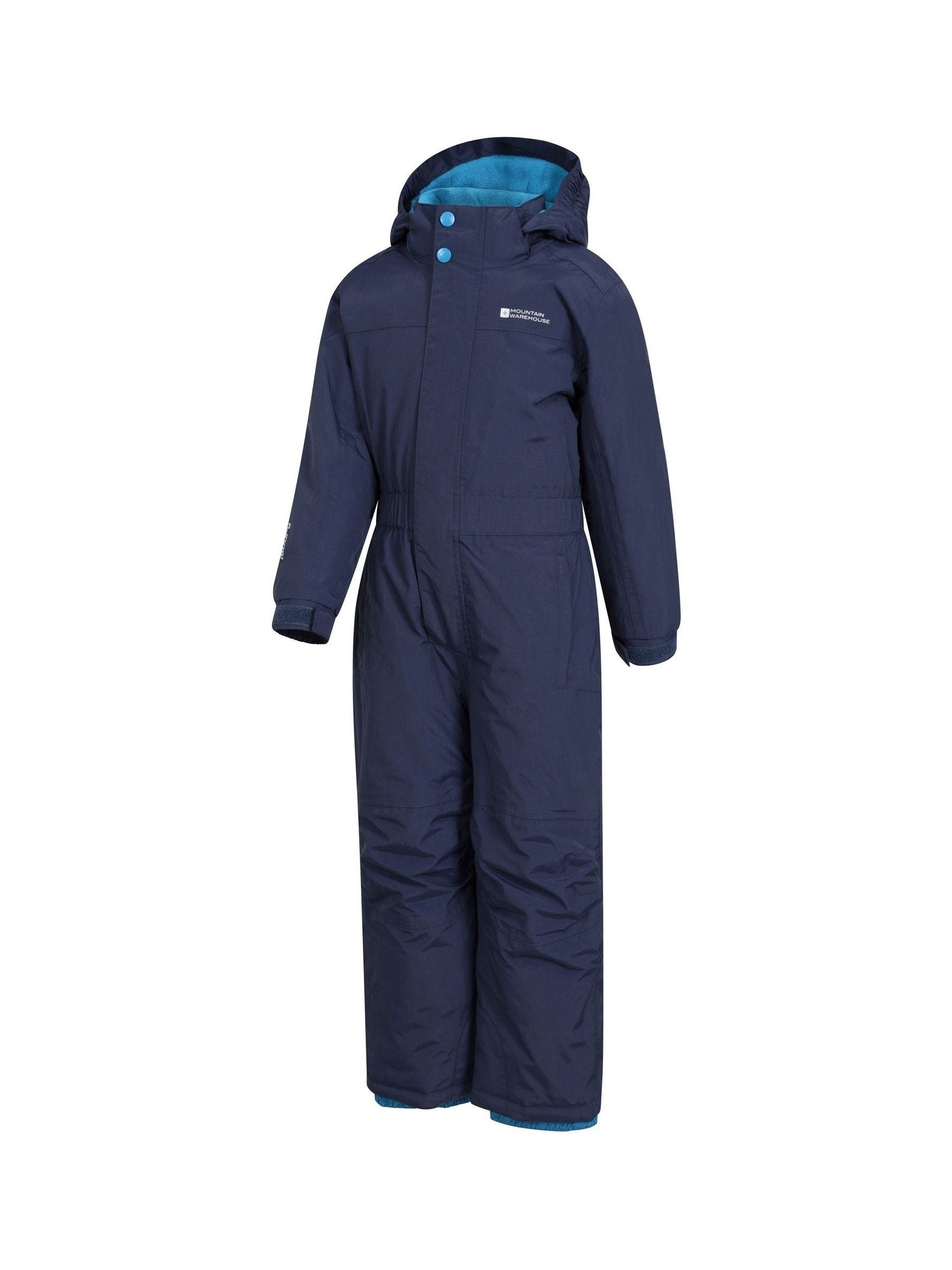 Dsiney Kidz - Mountain Warehouse Blue Cloud Kids All In One Waterproof Fleece Lined Snowsuit image 4