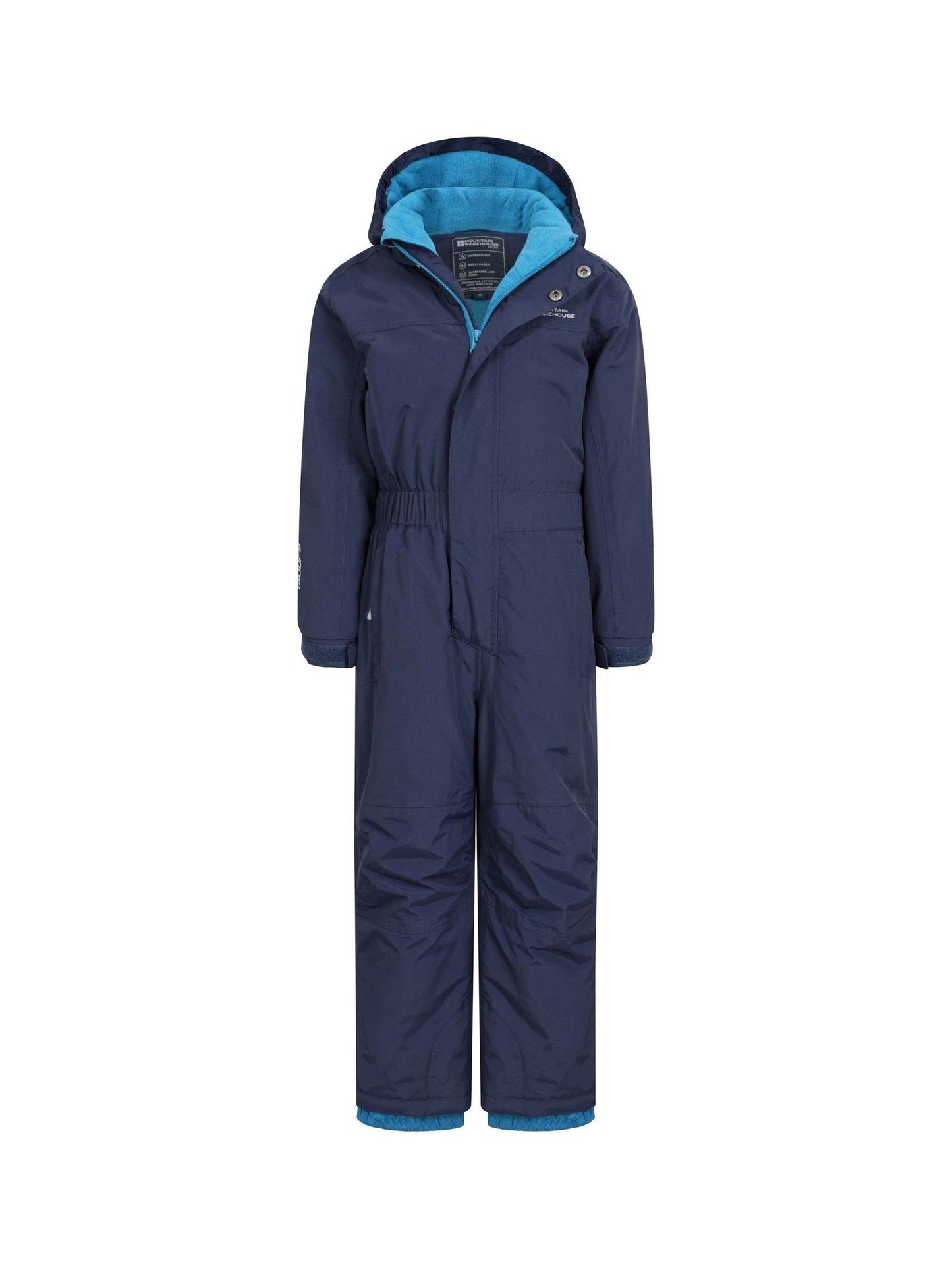 Dsiney Kidz - Mountain Warehouse Blue Cloud Kids All In One Waterproof Fleece Lined Snowsuit image 5