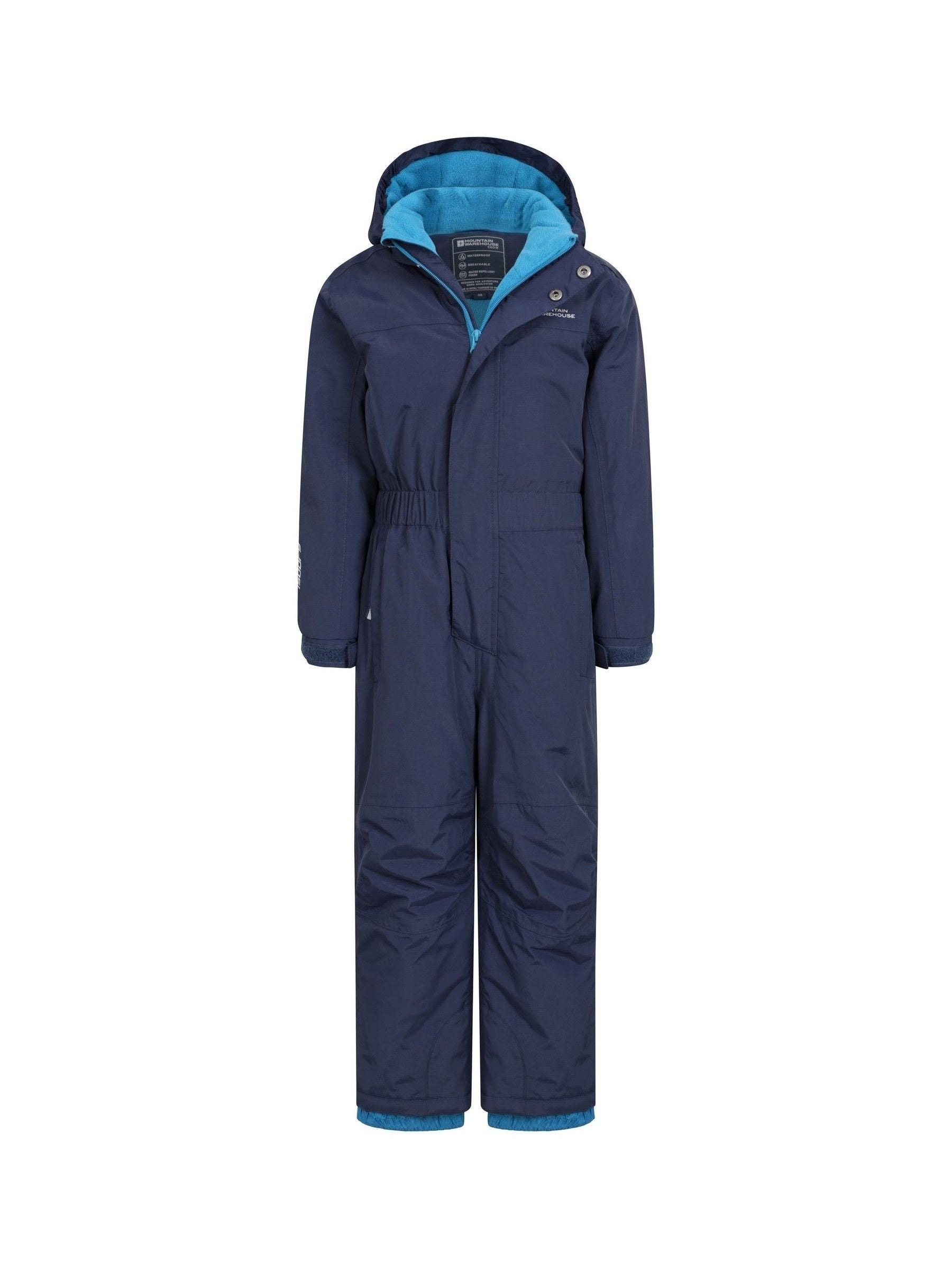 Dsiney Kidz - Mountain Warehouse Blue Cloud Kids All In One Waterproof Fleece Lined Snowsuit image 5