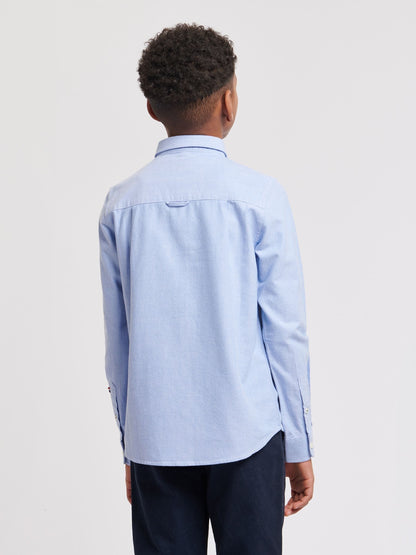 Dsiney Kidz - U.S. Polo Assn. Blue Boys Peached 100% Cotton Oxford Shirt image 4