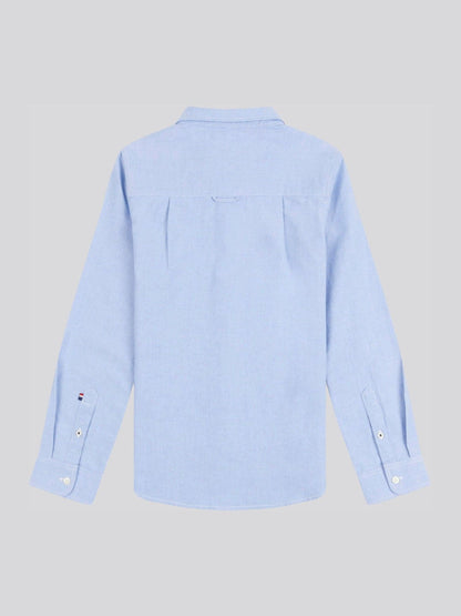 Dsiney Kidz - U.S. Polo Assn. Blue Boys Peached 100% Cotton Oxford Shirt image 6