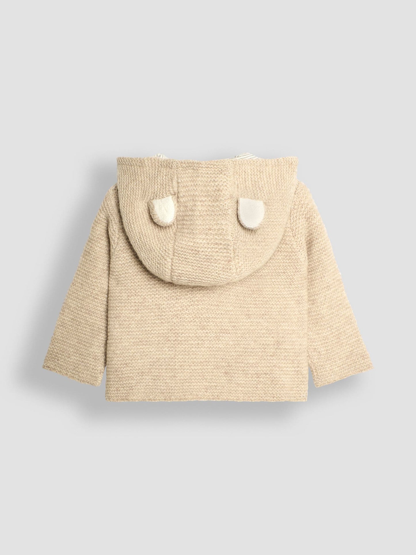Dsiney Kidz - JoJo Maman Bébé Natural Bear Hooded Baby Cardigan image 2