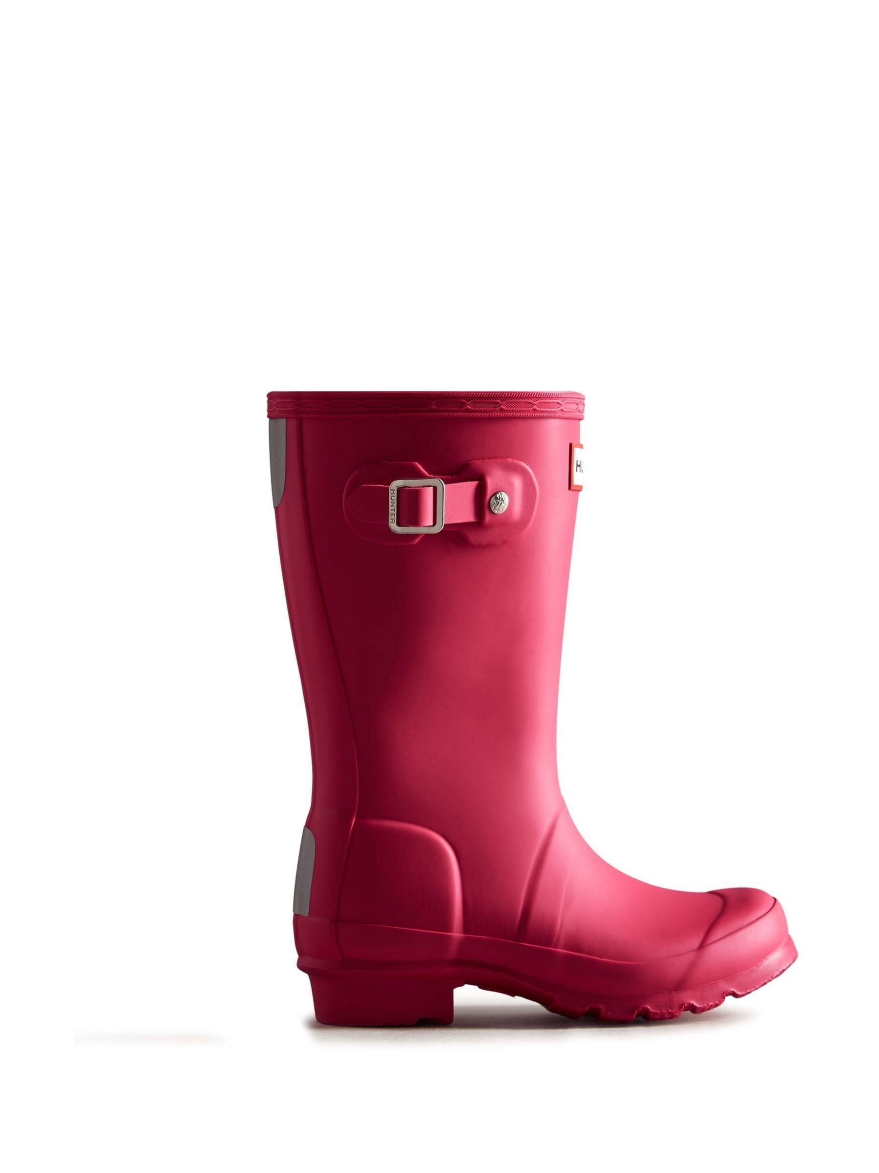 Hunter Bright Pink Big Kids Original Wellies image 1