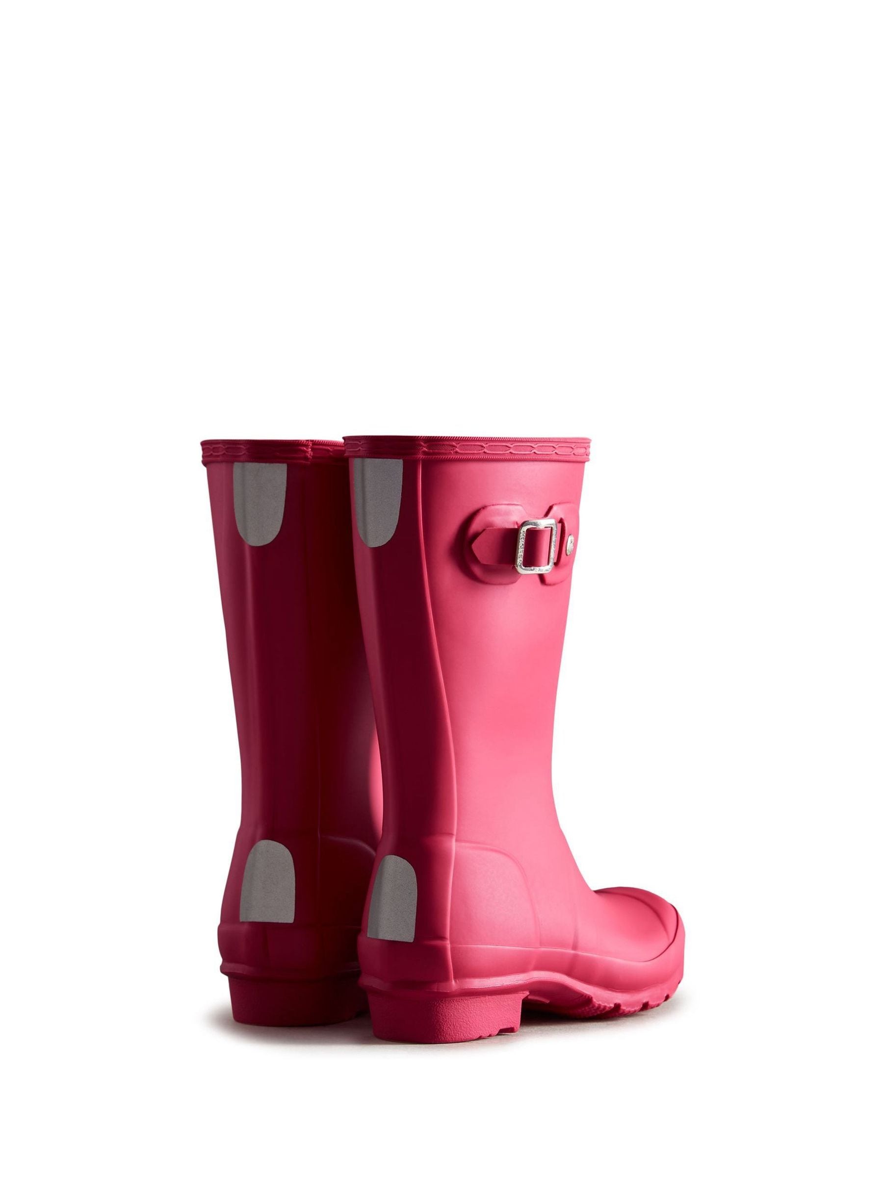 Hunter Bright Pink Big Kids Original Wellies image 3