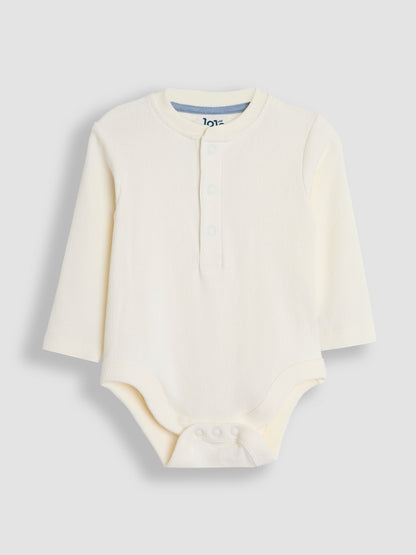 JoJo Maman Bébé Blue Ribbed Bodies 2 Pack image 3