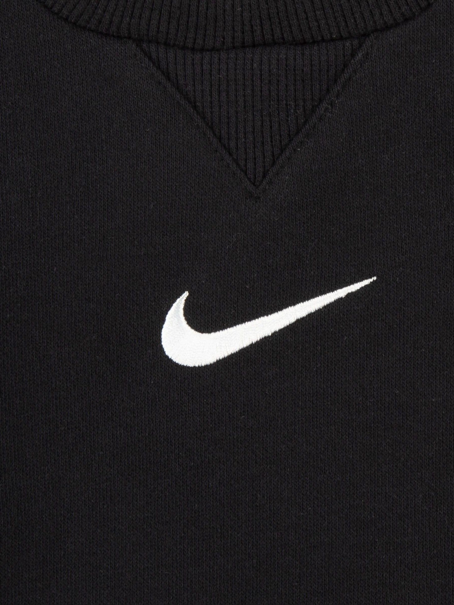 Nike Black Infant Essential Fleece Crew Neck and Joggers Tracksuit Set image 3