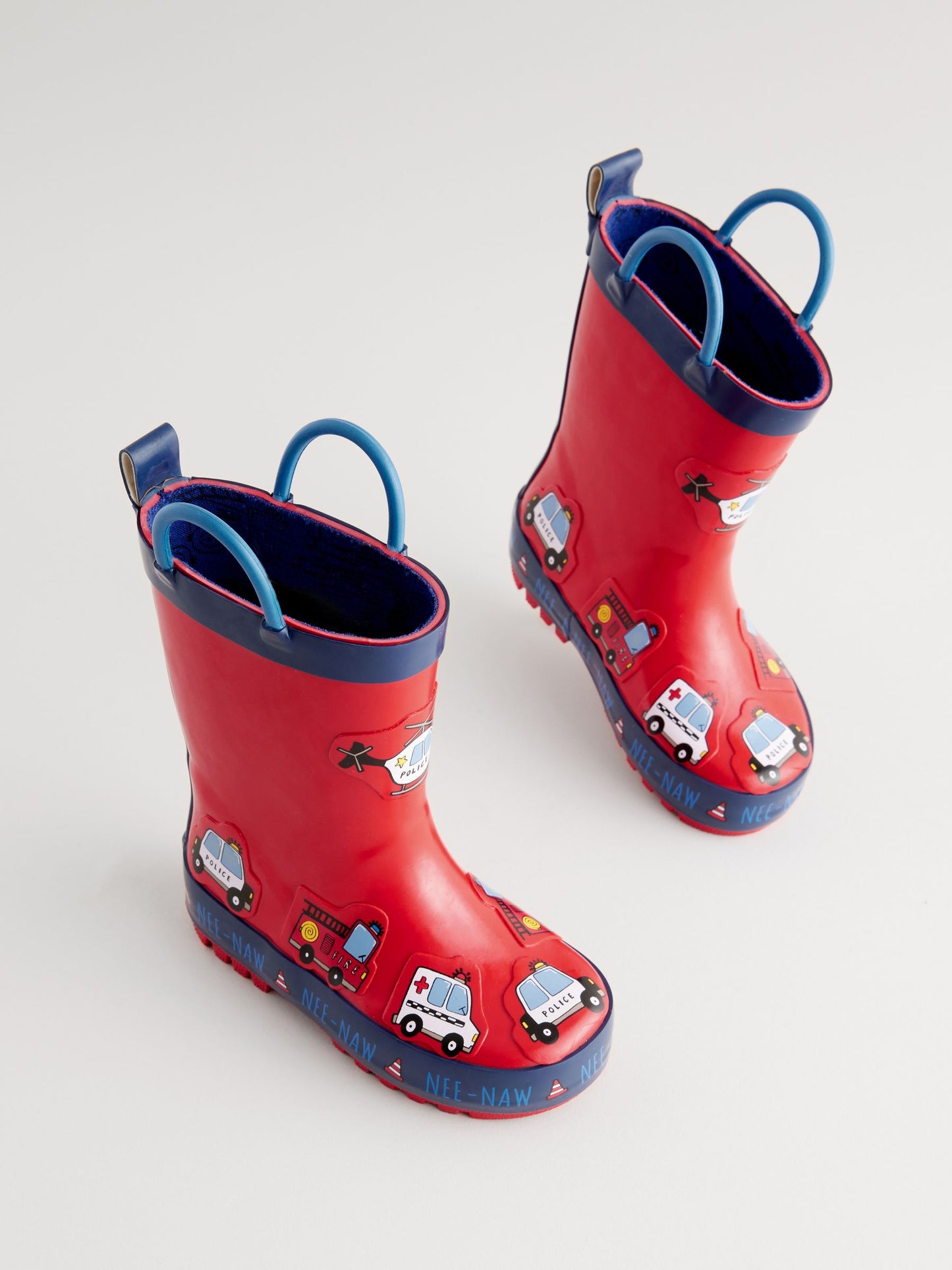 Red Transport Handle Pull On Wellies image 1
