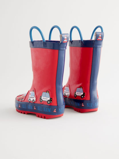 Red Transport Handle Pull On Wellies image 4