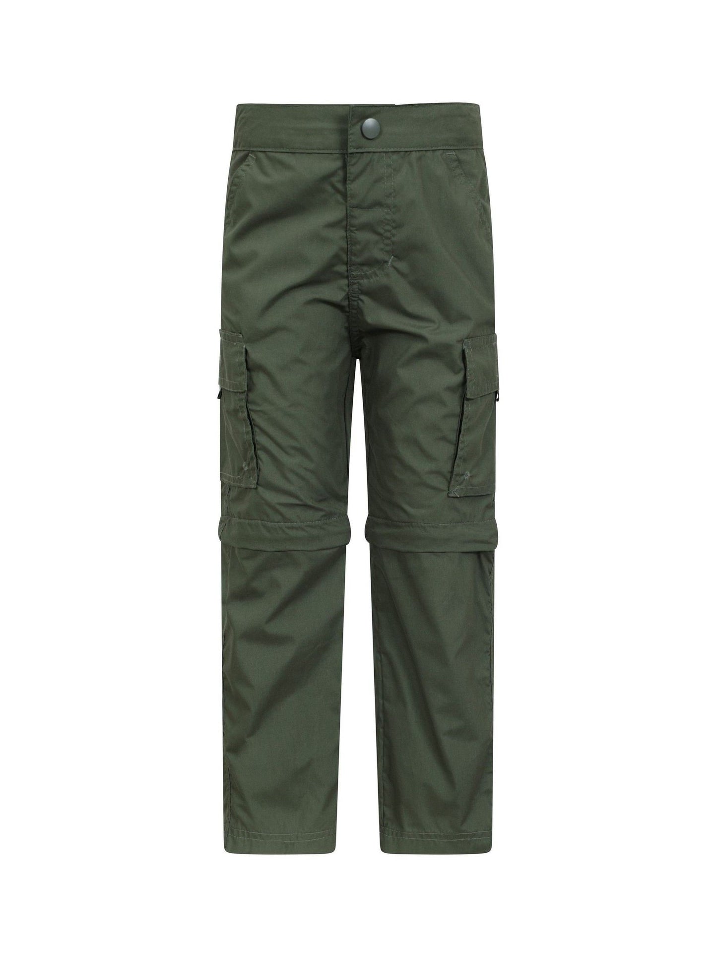 Mountain Warehouse Green Active Kids Quick Drying Zip Off Trousers image 1