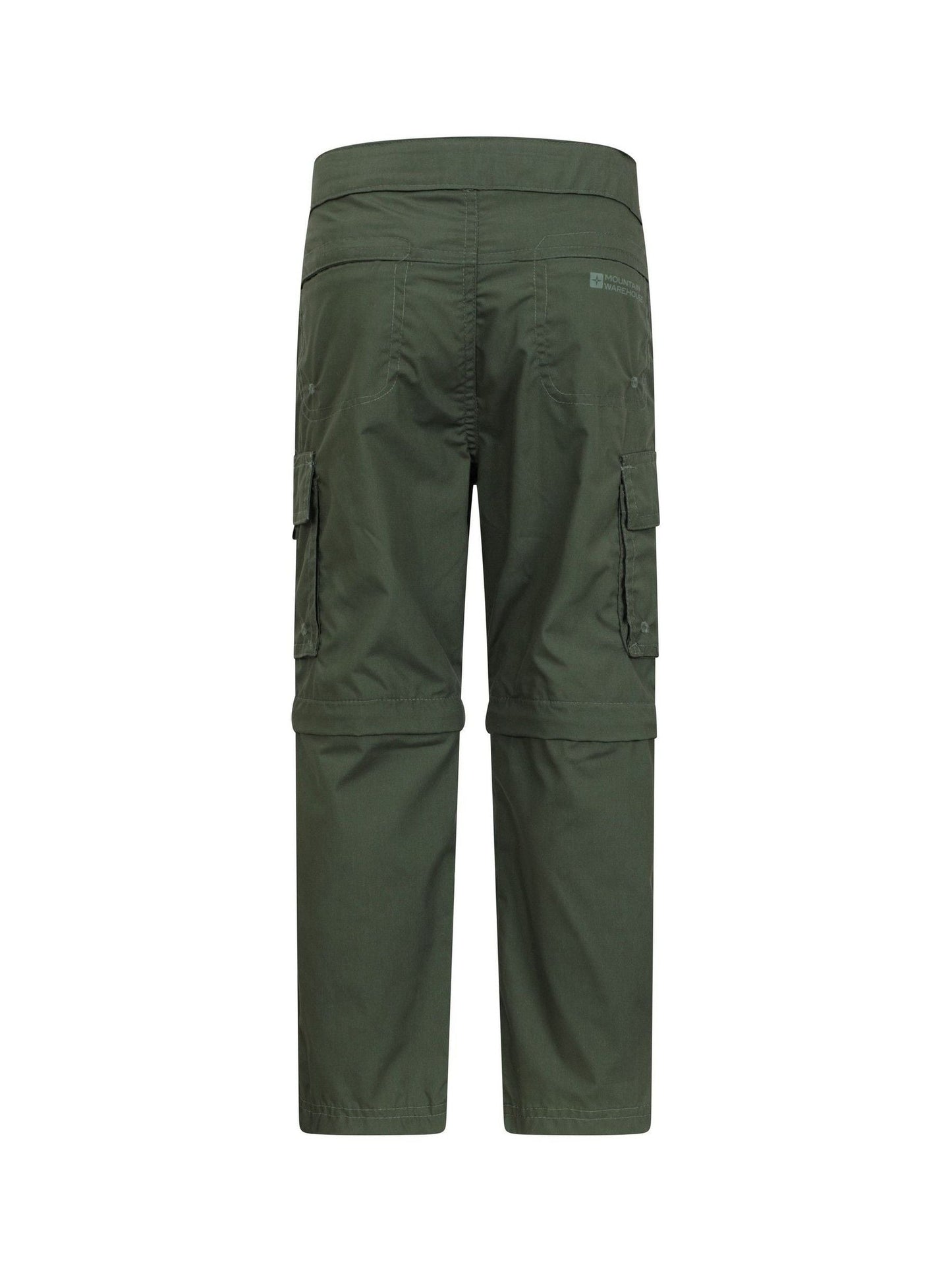 Mountain Warehouse Green Active Kids Quick Drying Zip Off Trousers image 3