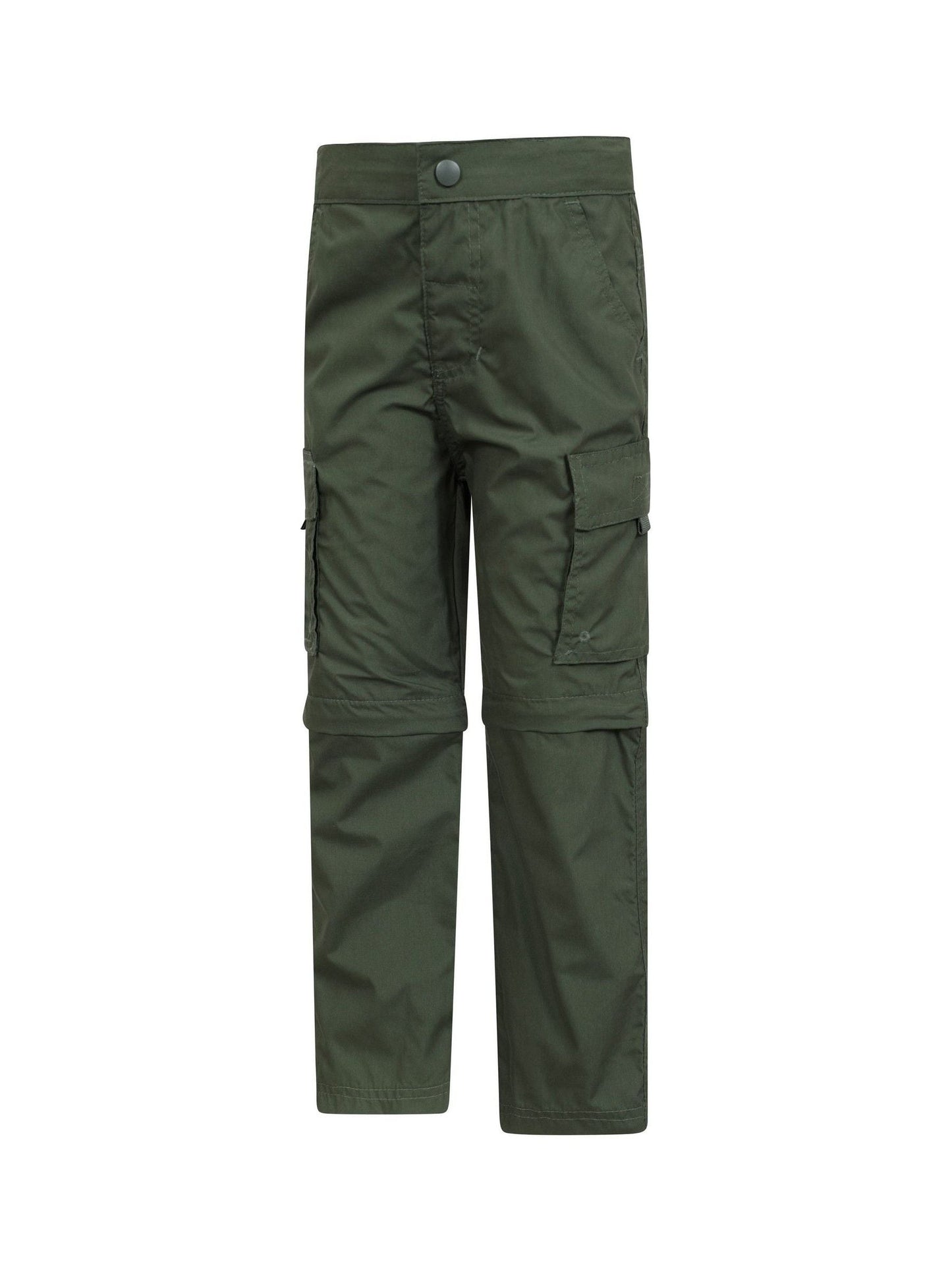 Mountain Warehouse Green Active Kids Quick Drying Zip Off Trousers image 4