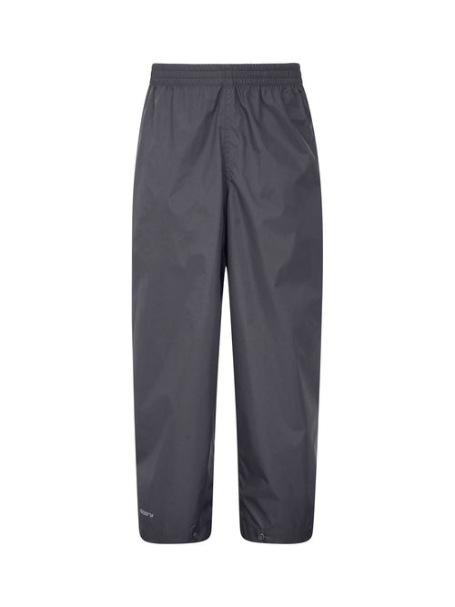Mountain Warehouse Grey Pakka Kids Waterproof Over Trousers image 1