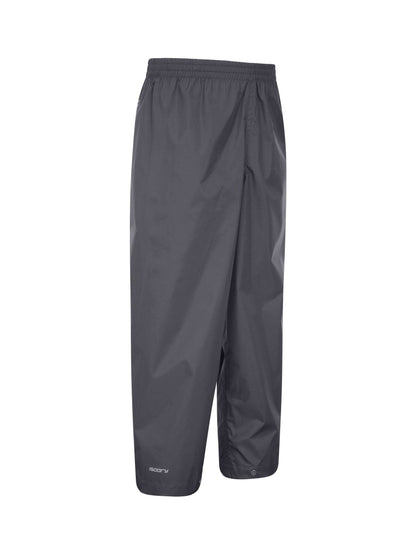 Mountain Warehouse Grey Pakka Kids Waterproof Over Trousers image 2