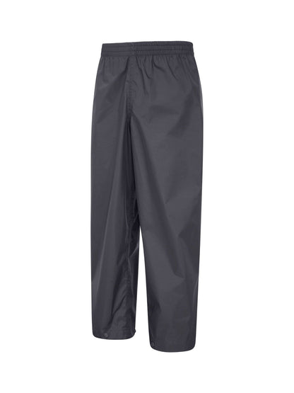 Mountain Warehouse Grey Pakka Kids Waterproof Over Trousers image 3