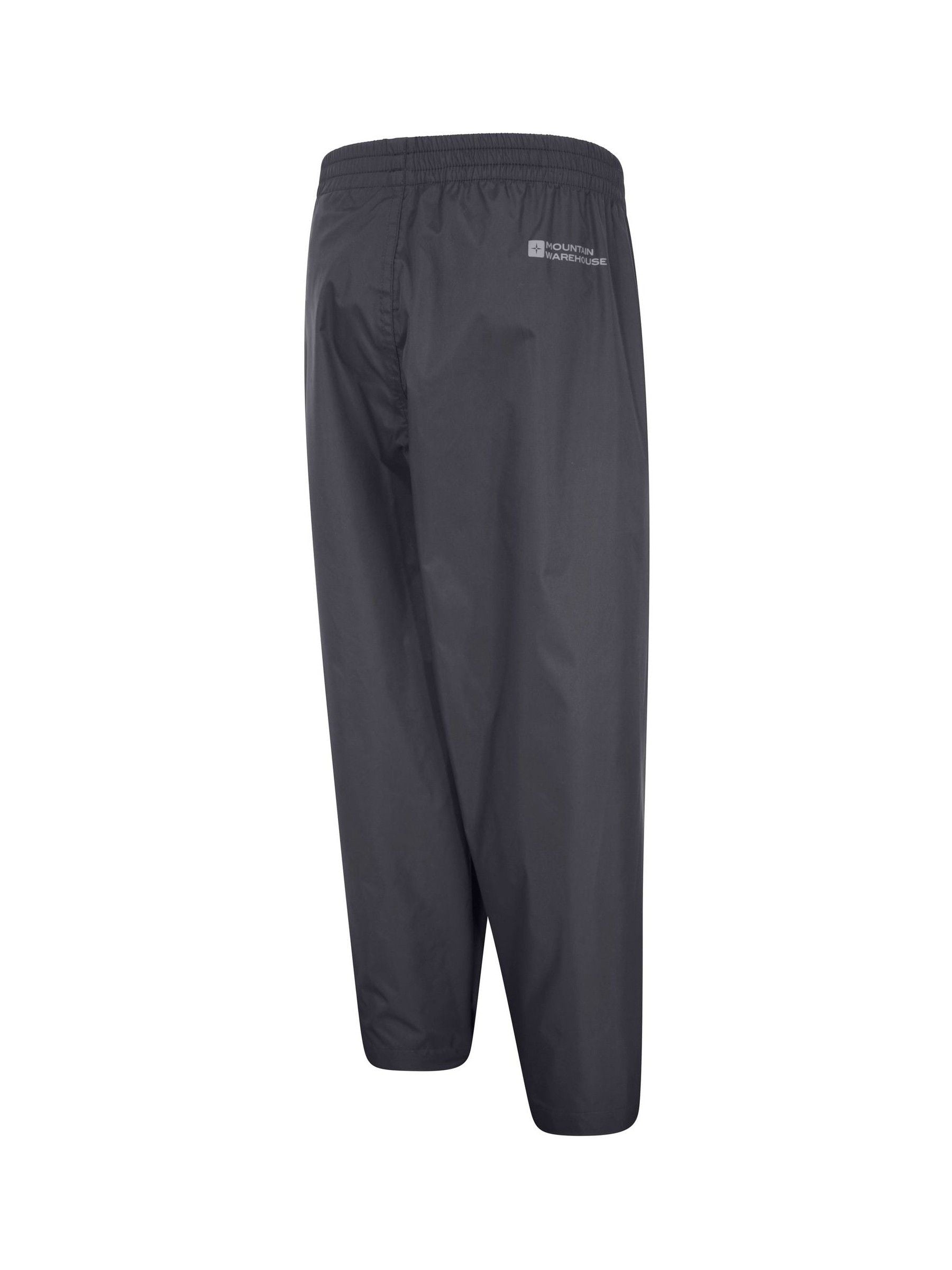 Mountain Warehouse Grey Pakka Kids Waterproof Over Trousers image 4