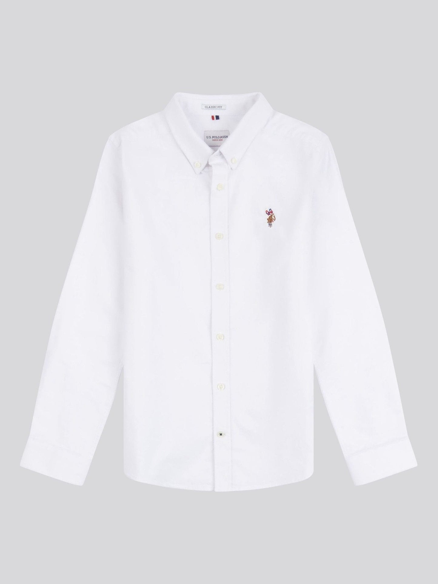 Dsiney Kidz - U.S. Polo Assn. White Peached Boys Oxford 100% Cotton Shirt image 5